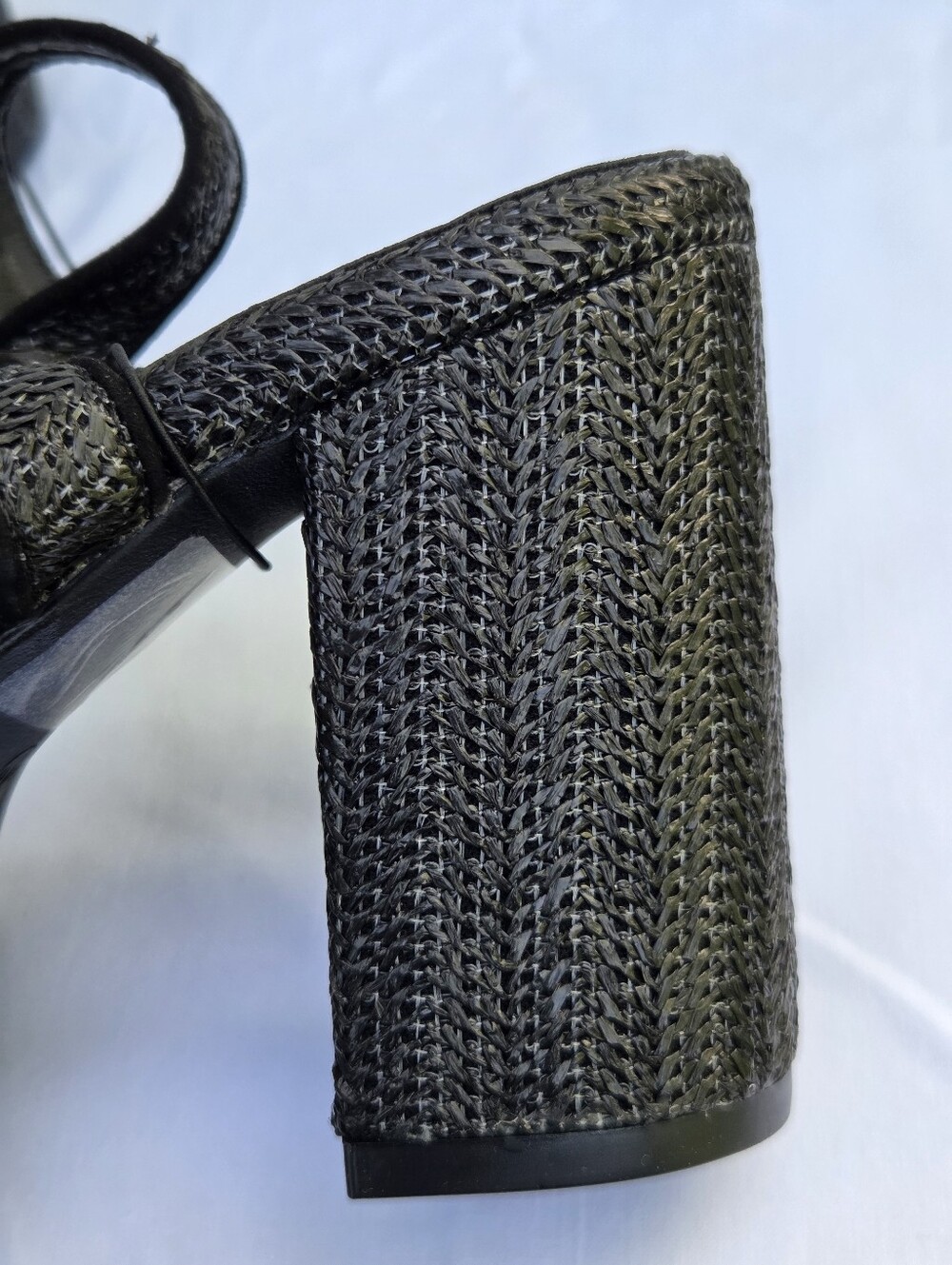 NWT Torrid Raffia Platform Heel Sandals Black Size-9.5WW - Picture 7 of 12